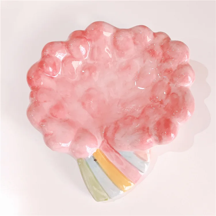 Cloud Draining Soap Dish - Ceramic - White - Pink - 4 Colors