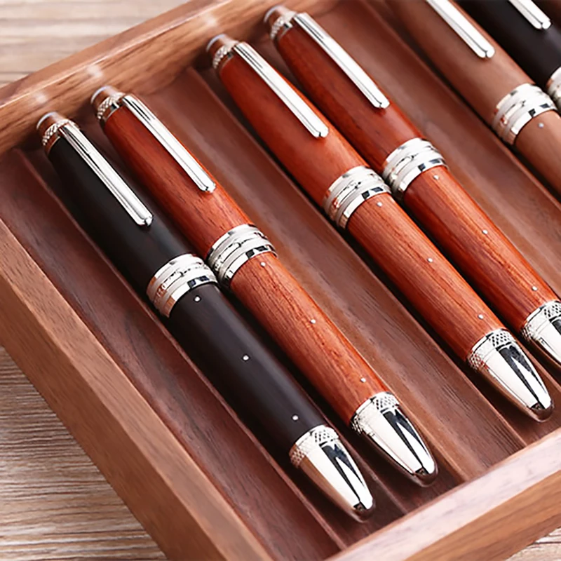 Majohn M1000 Wood Fountain Pen BOCK Nib Fine Size with Converter Rivet Pearl Top Writing Pen Silver Clip Beautiful Gift Pen 22mm reduced shank drills high speed steel twist drill bit tool with 1 2 square converter adapter for wood and plastic drilling