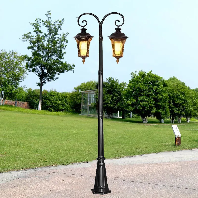 유럽식 다이캐스팅 알루미늄 LED 가로등 ?280CM 정원 공원 커뮤니티 빌라 조경 마당 조명