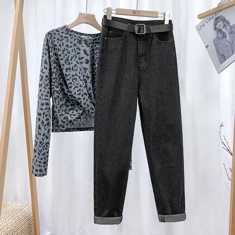 Spring Autumn New High Waist Loose Harem Pants Solid All-match Youth Vintage Straight Pants Casual Fashion Women Clothing