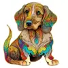Dog Wooden Jigsaw Puzzles Art Unique Butterfly Animal Shaped Puzzle Diy Intelligent Game for Adults Kids Family Home Decor 3