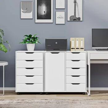 5-Drawer Chest With 1 Door Dresser for Bed Room Furniture Office Organization and Storage Chest of Drawers in the Bedroom Vanity 1