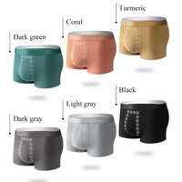 Boxer pour homme sans traces, taille mi-haute, technologie anionique, sous-vêtements confortables, respirants, design massant, sous-vêtements noirs pour homme 6