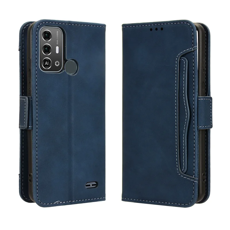Per Zte Blade A53 Pro Custodia Cover Premium Leather Flip Multi-Card Slot Cover Per Zte Blade A53 Pro A53Pro Custodia Per Telefono 6.52"