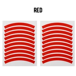 Reflective Tire Sticker Set for Kids' Balance Bikes - Safety Wheel Decals and Accessories (2-Pack) (2pcs Red)
