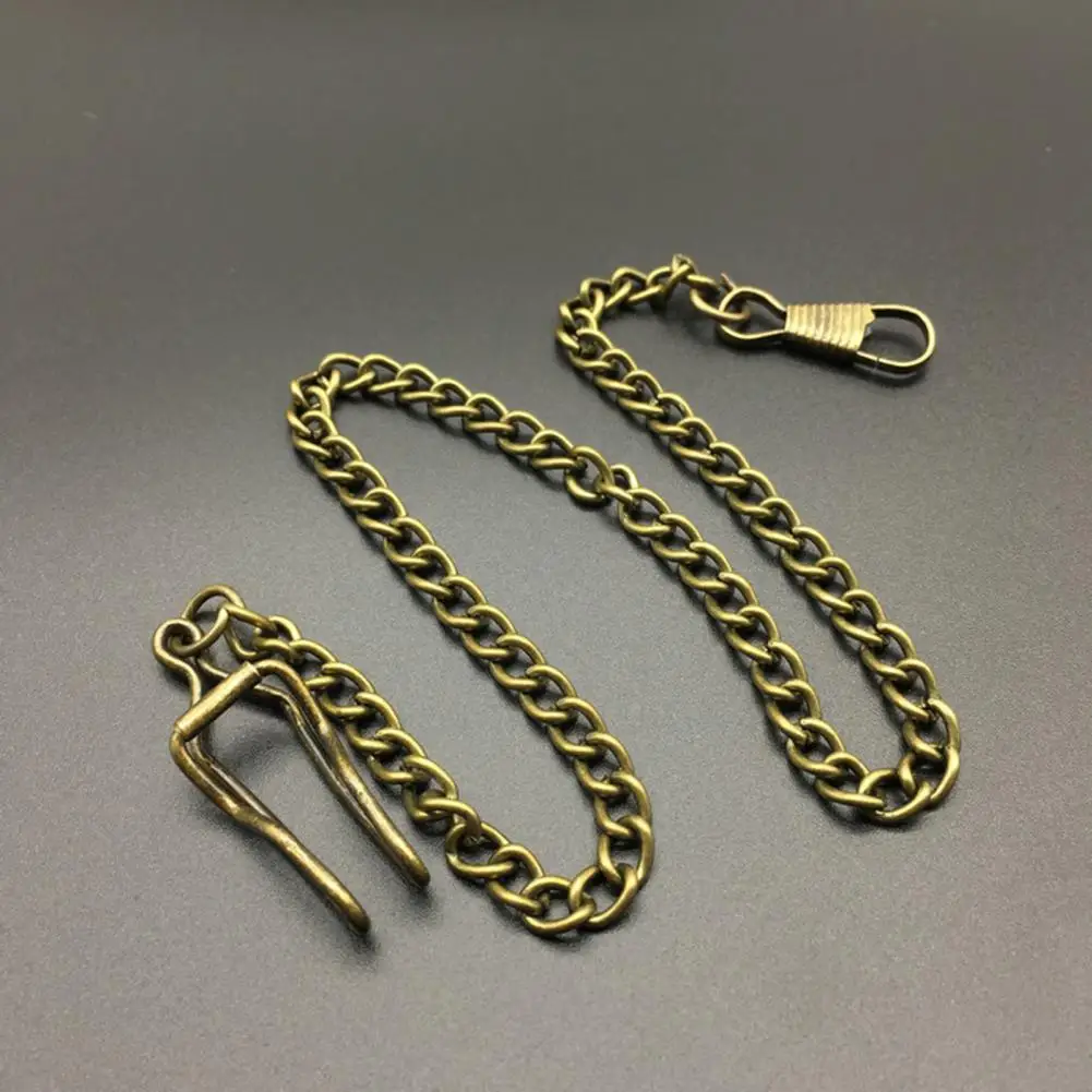 Pocket Watch Chain Loop Chain Durable Unisex Chic Pocket Watch Link Chain Retro Twisted Women Men Fashion Necklace Jewelry for Banquet