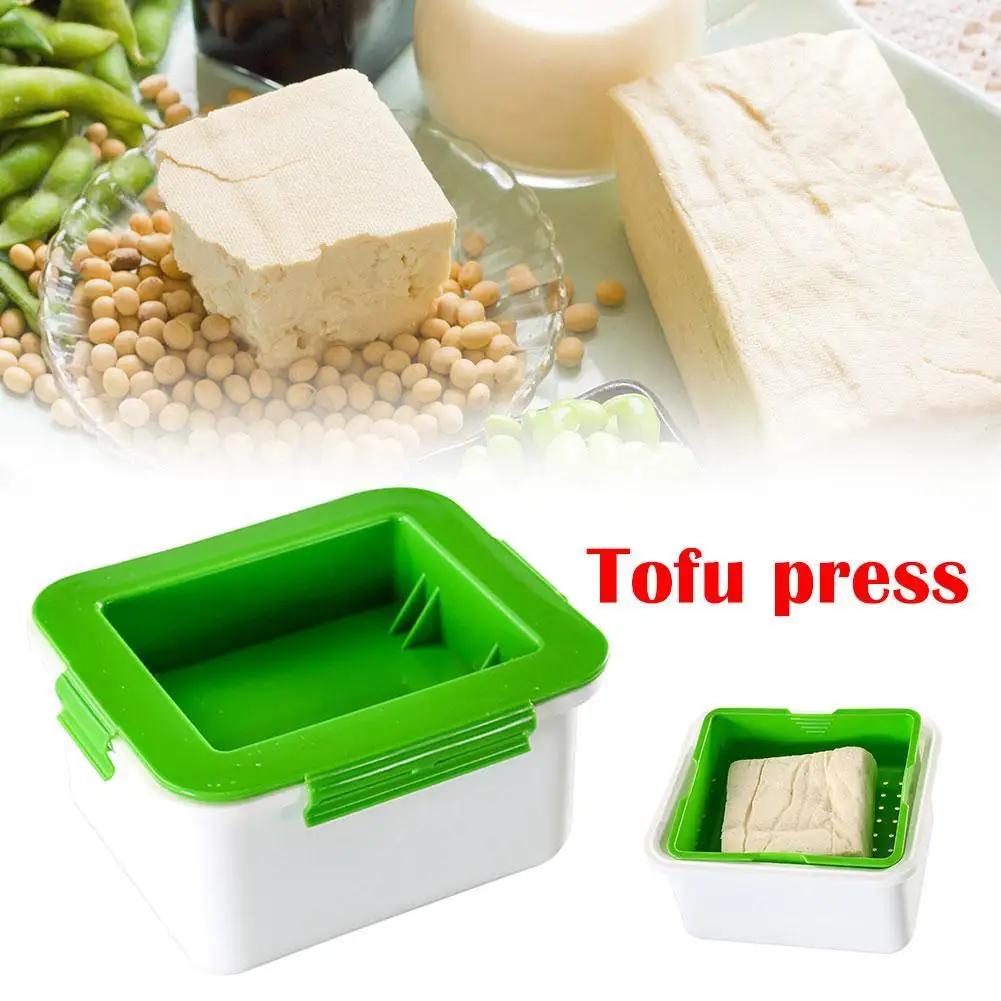 1pc DIY Plastic Homemade Tofu Maker Press Mold Kit Tofu Making Machine Set Soy Pressing Mould With Cheese Cloth Cuisine tofu mold
