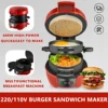 Household Breakfast Machine Electric Burger Sandwich Maker Non Stick Bread Toaster Grill Baking Pancake Egg Cooker Waffle Maker 1