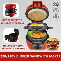 Household Breakfast Machine Electric Burger Sandwich Maker Non Stick Bread Toaster Grill Baking Pancake Egg Cooker Waffle Maker 1