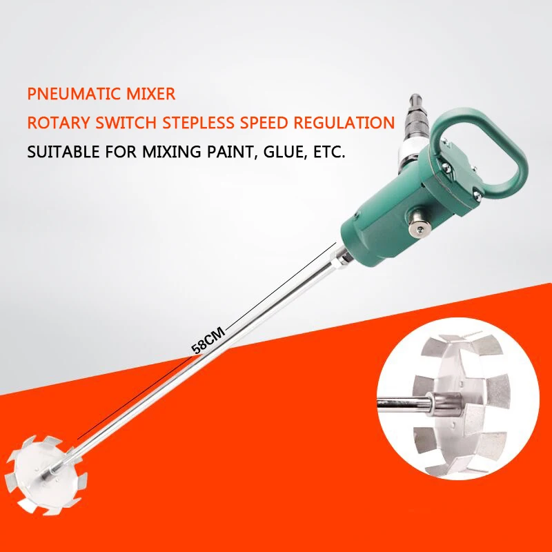 

TJ3 pneumatic mixer stirring rod machine paint coating portable pneumatic explosion-proof mixer