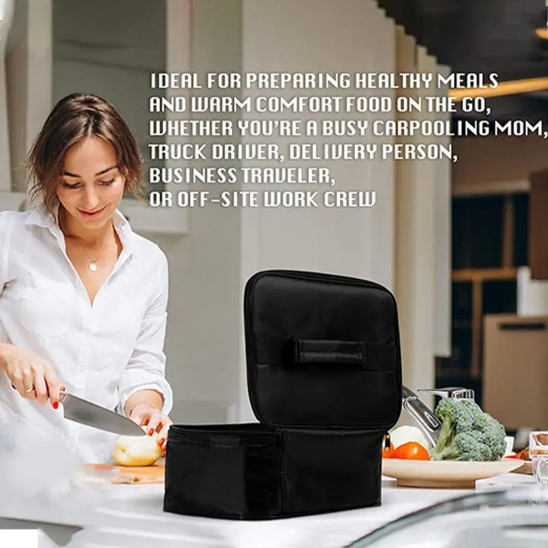 Car 12V Universal Portable Oven Car Constant Temperature Heating Insulation Bag Food Warmer Lunch Box car Electric Slow Cooker