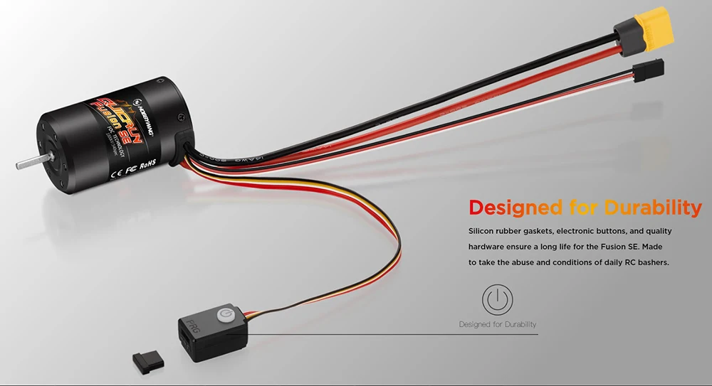 ホビーラジコン HOBBYWING QUICRUN Fusion SE 40A 1800KV Hobbywing QuicRun Fusion SE 2-IN-1 40A 1200KV 1800KV