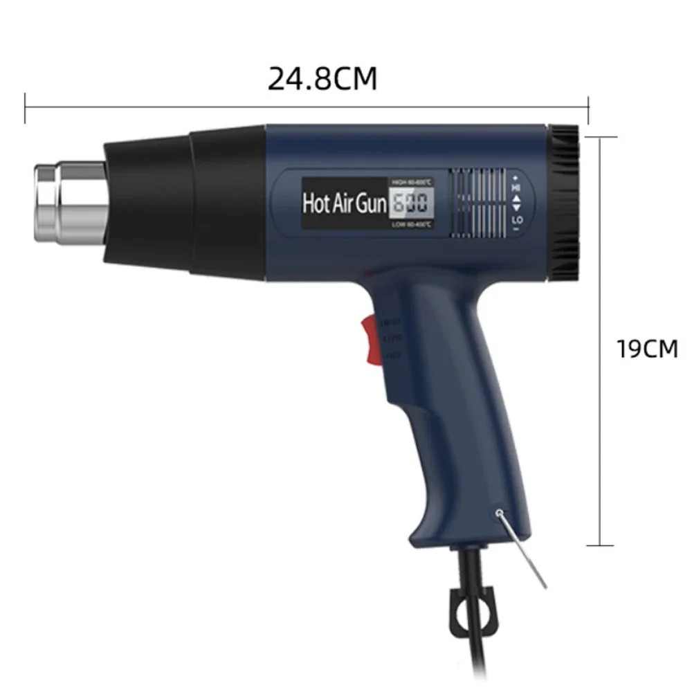 Hot Air Gun EU PLUG 2000W 220V EU Industrial Electric Thermoregulator Heat Guns Shrink Wrapping Thermal power tool