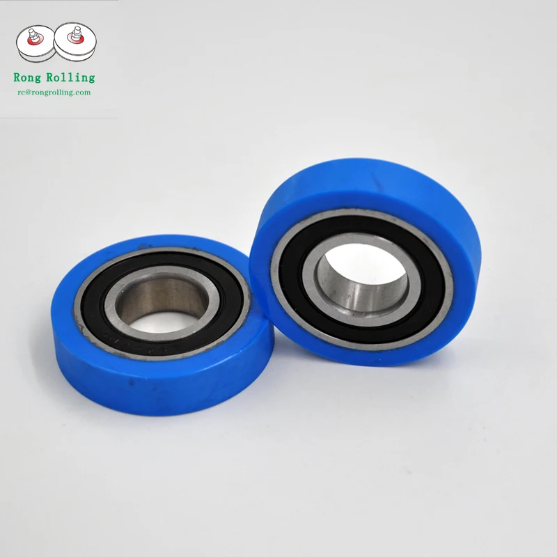 23 mm Polyurethane wheel roller with bearing various diameter and width 
