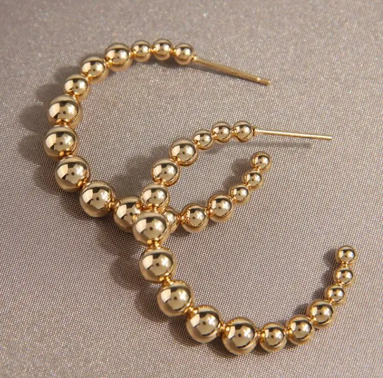 New Arrival Stainless Steel Earrings Gold Color Big Hoop Earrings For Women Bijoux Fashion Women's Hoops 6