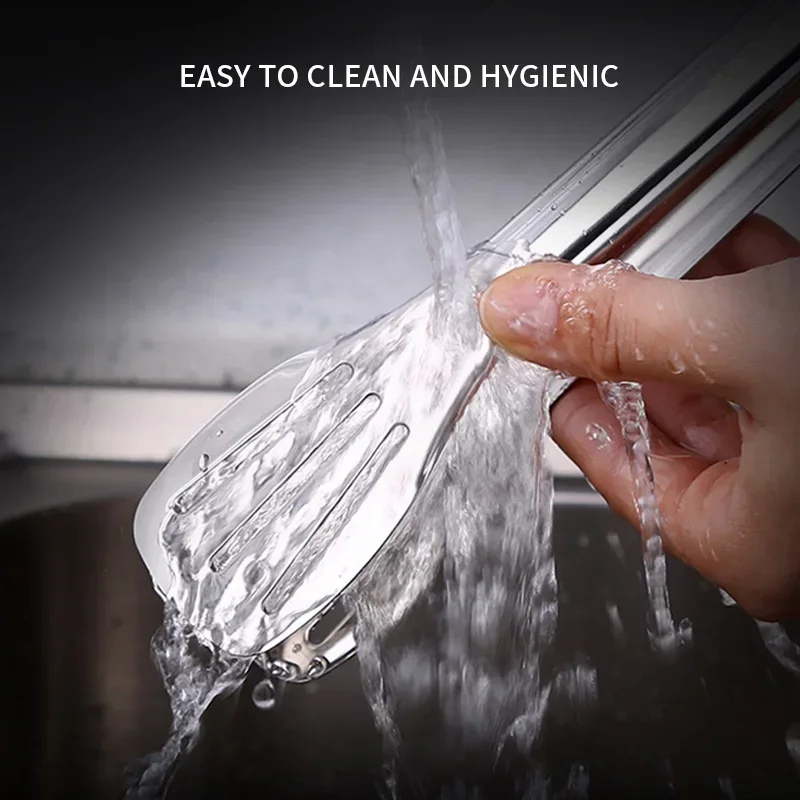 Stainless Steel Food Tongs BBQ Non Slip Barbecue Steak Clip Frying Fish Grill Bread Clips Cooking Tongs Kitchen Gadgets