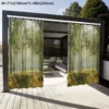 1pc Waterproof Outdoor Curtain, Modern Simple Style ForestPattern Curtain, Nature Themed Yard Curtain, Indoor AndOutdoor Patio 1