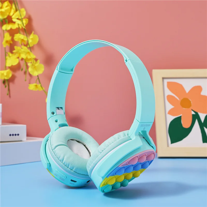 Wireless50EDRBluetoothHeadphonePopUpBubblesFoldableOverHead