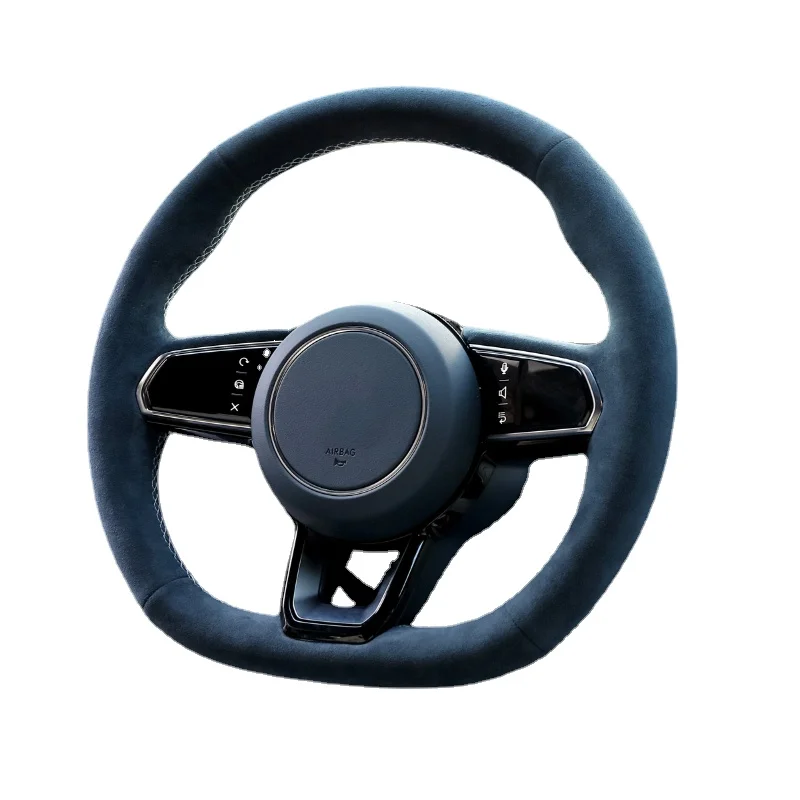 

Alcantara Hand sewn steering wheel cover For ZEEKR 001 Anti-slip and sweat-absorbing interior modification