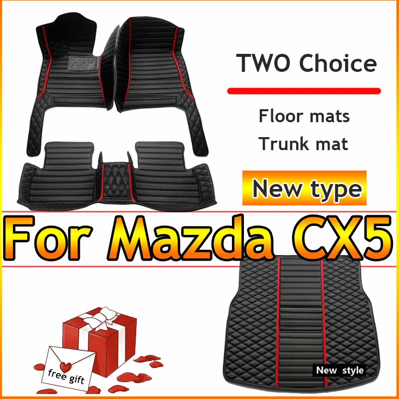 

Custom Made Leather Car Floor Mats For Mazda CX5 CX-5 2015 2016 Interior Details Auto Carpets Rugs Foot Pads Accessories