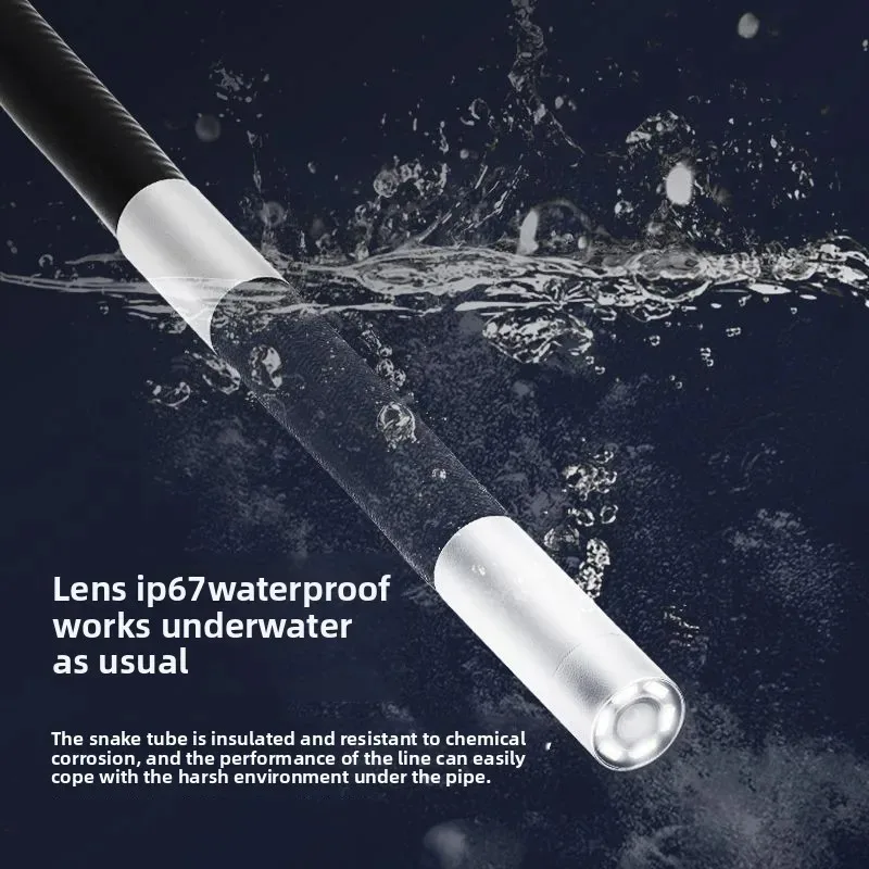 Type-C 360° Two-Way Rotary Articulating Endoscope Camera HD 480P Car Inspection Industrial Endoscope With LED For IOS Android 4