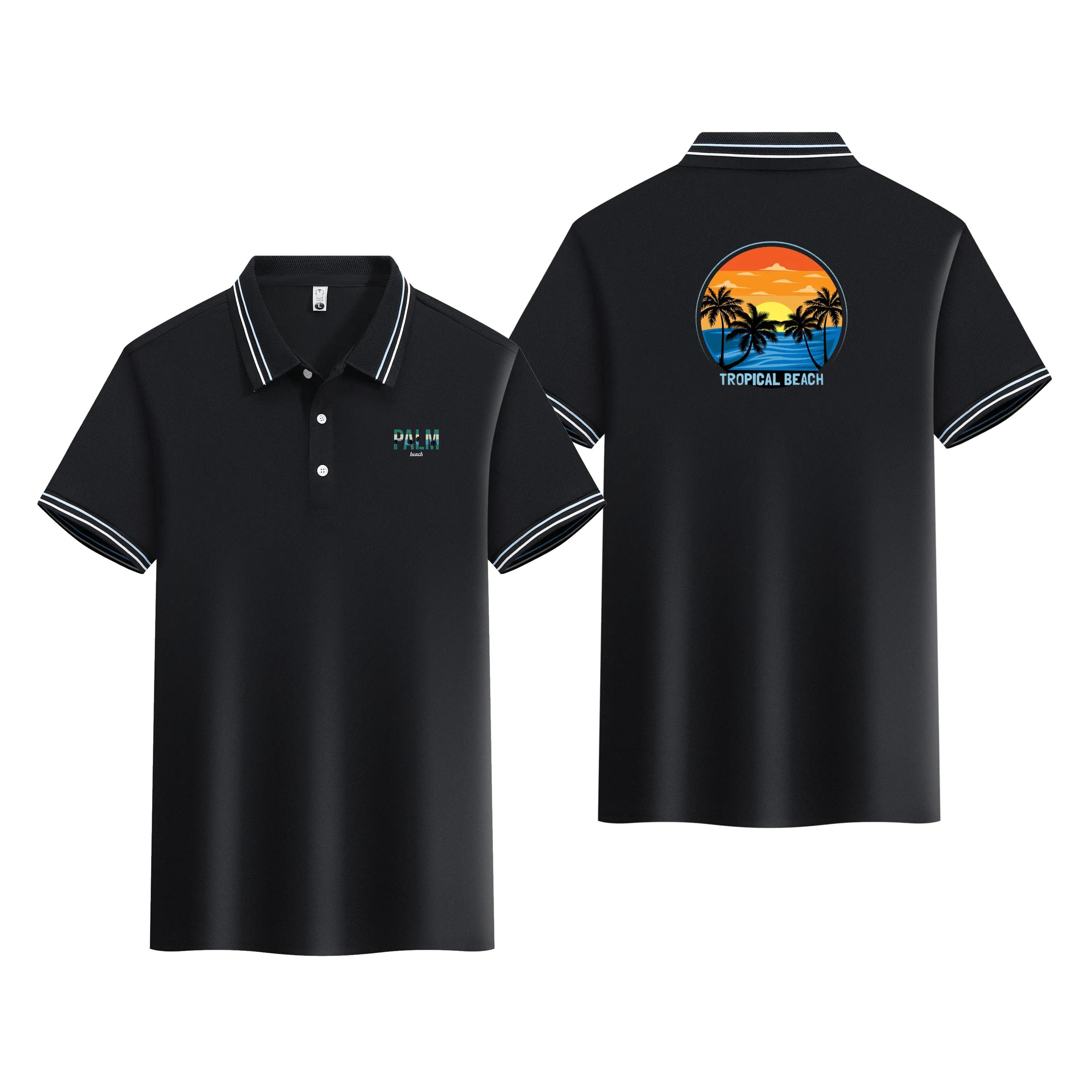 

Summer short-sleeved business casual tops men's quick-drying breathable clothing POLO shirt men's casual fashion short-sleeved