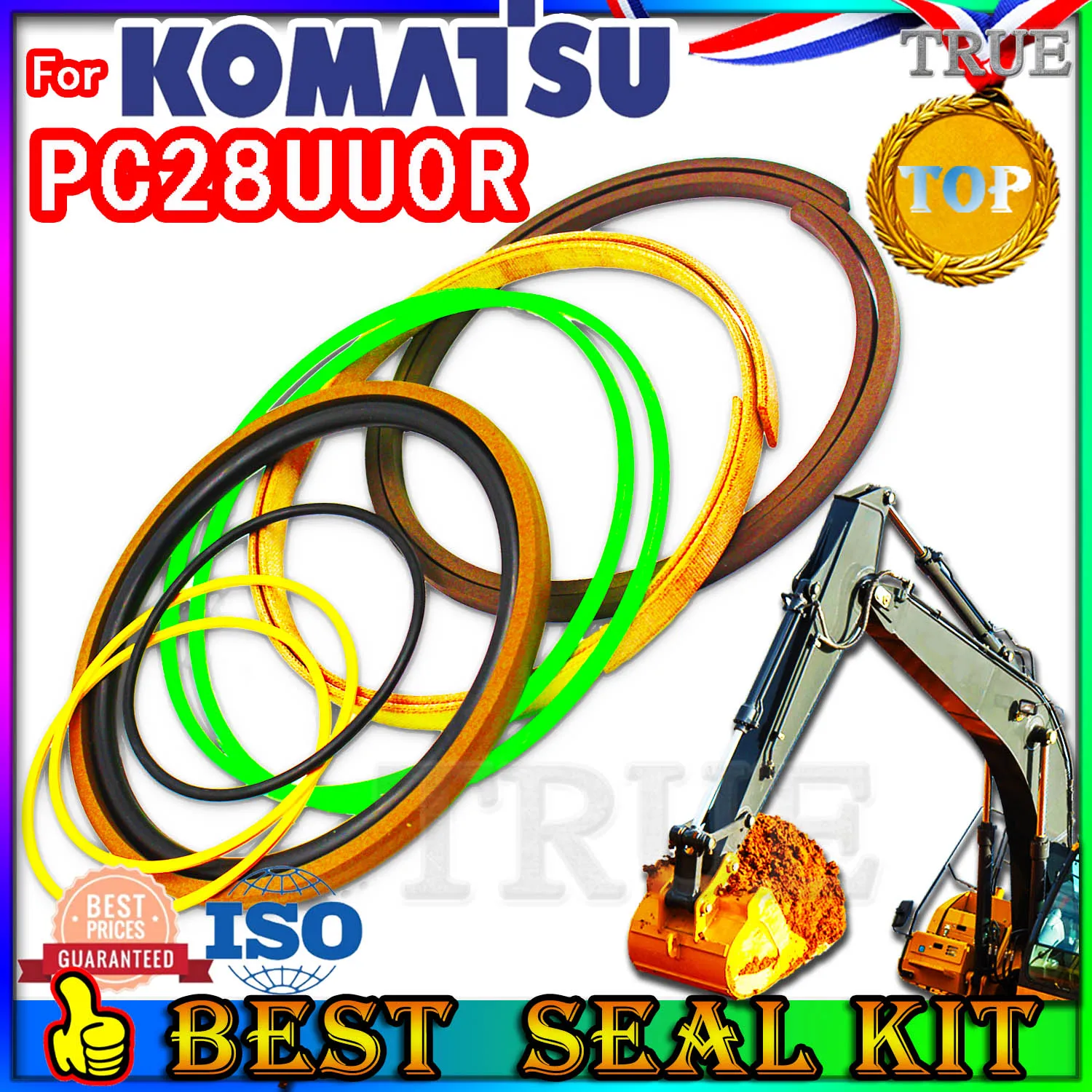 

For KOMATSU PC28UU0R Oil Seal Repair Kit Boom Arm Bucket Excavator Hydraulic Cylinder Heavy Master Excavating Machinery Floating