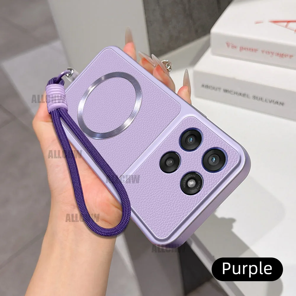 Luxury Leather Matte Magnetic Strap Phone Case - Fashion Edition