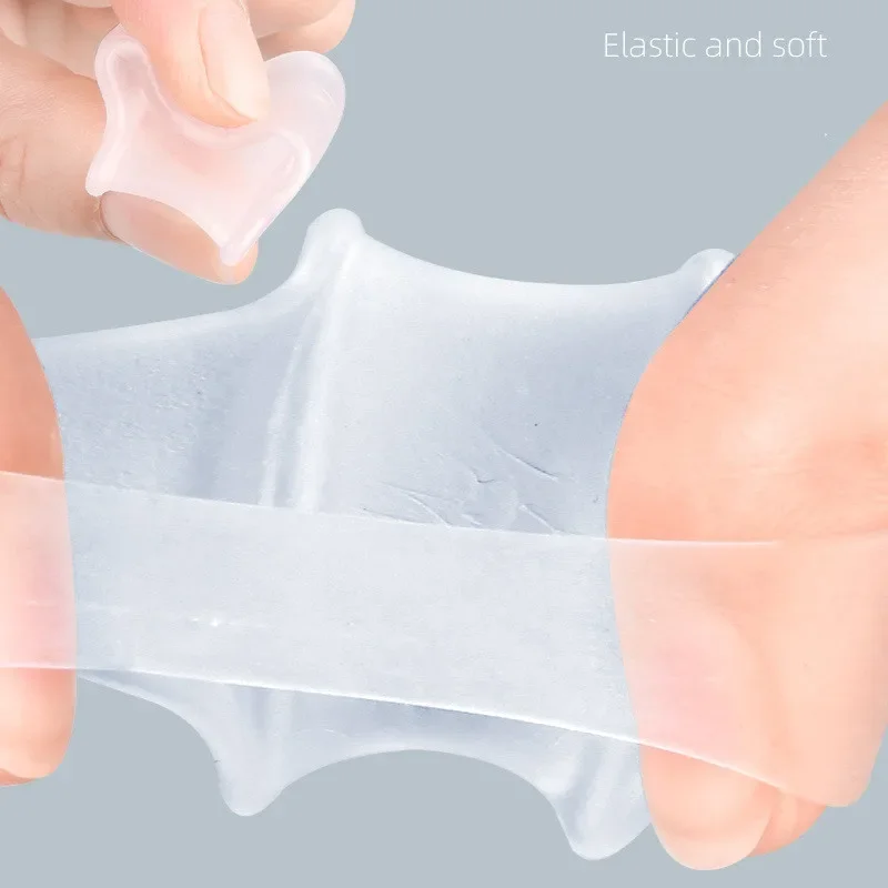 RHBJ New Toe Valgus Correction Device Hammer Shaped Toe Separators Guard Pad Splitter Pain Relief Orthopedic Foot Care Tool