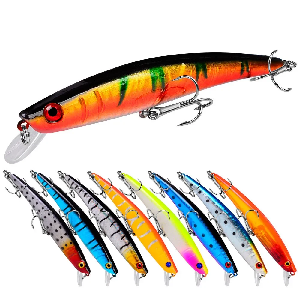 1PC 11.5cm10.2g Fishing Lure High Quality Small Fish Lure 3D Eye Plastic Hard Lure Pesca Artificial Jig Rocker Crank bait lutac new wholesale artificial top water hard bait plastic floating mini popper fishing lure