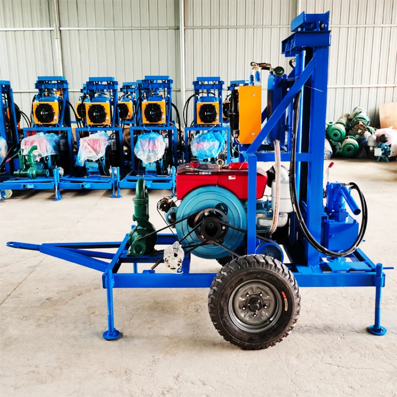 

South Africa Hydraulic Borehole Drilling Machines Portable Diesel Water Well Rotary Drilling Machine for Water Well Drilling