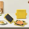 Microwavable Toast Maker No Electricity Wireless Waffle Maker Time Saving Microwave Oven Breakfast Machine for Fast Breakfast 3