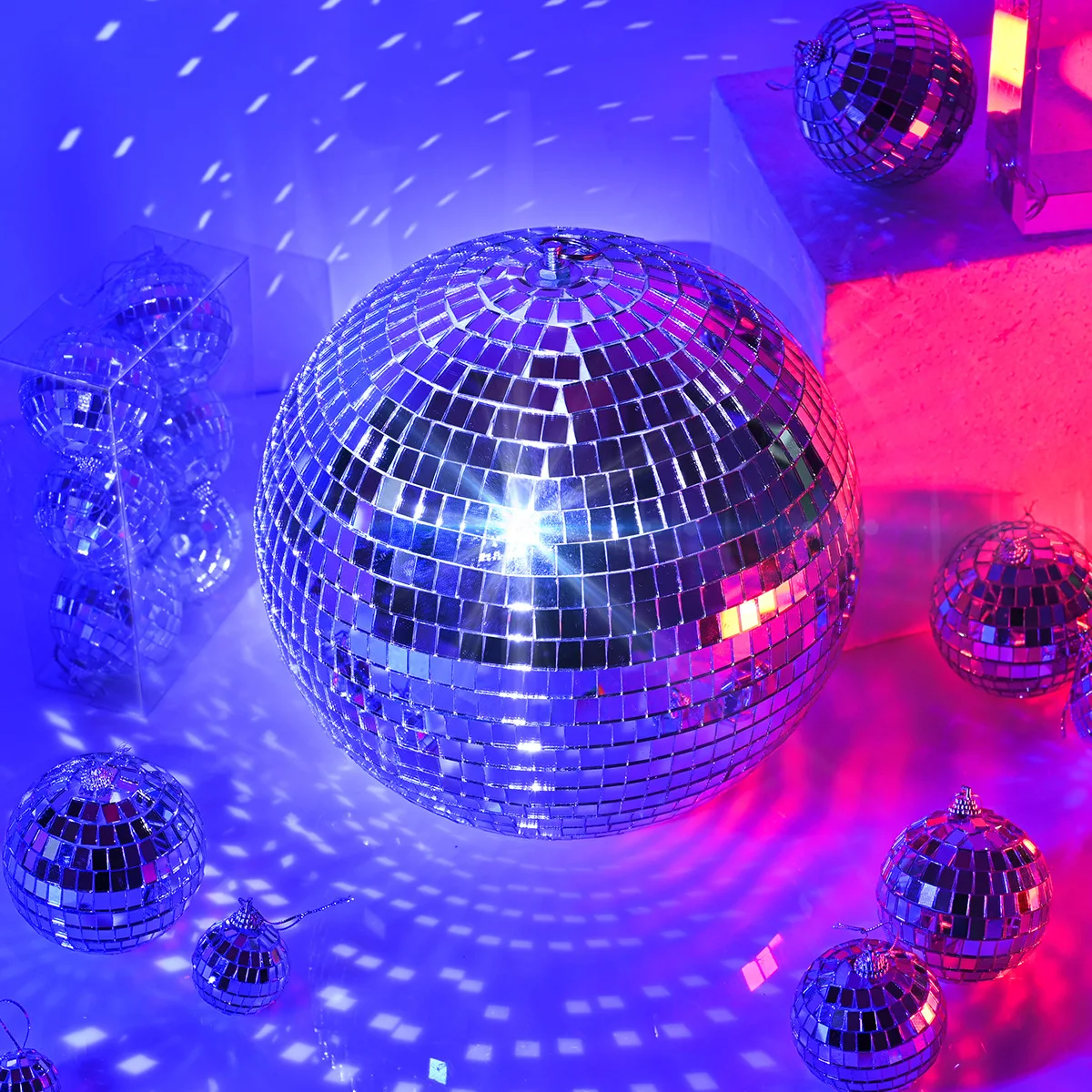 Mirror Ball Classic Silver 7 Inch Disco Ball Mirror Tiles