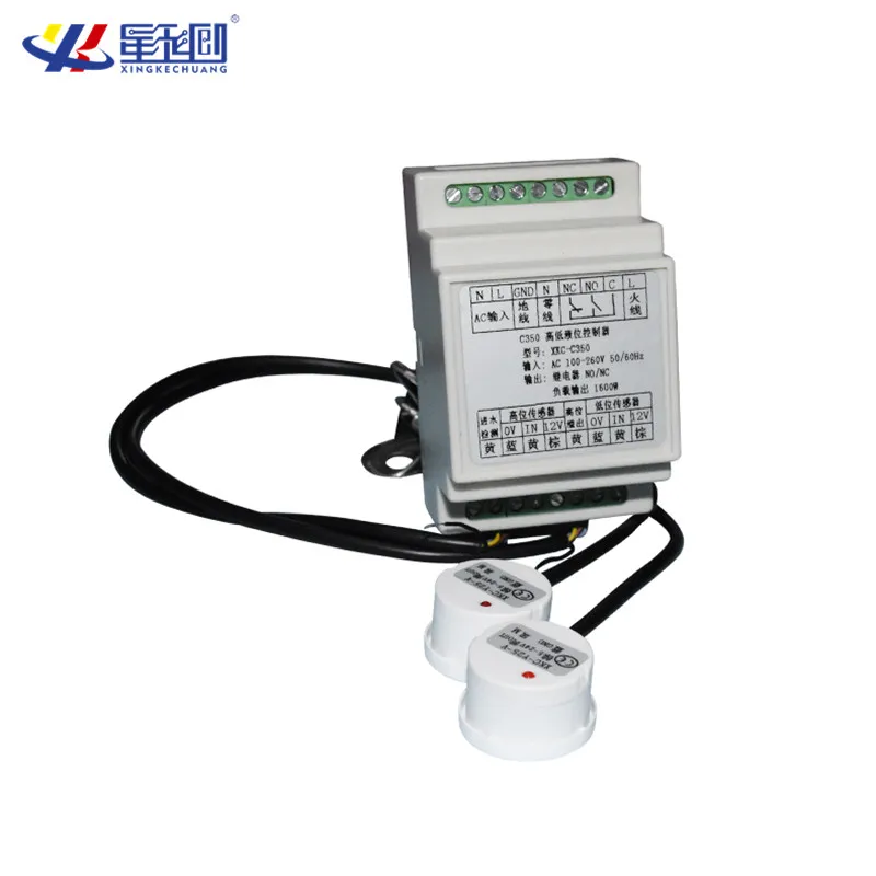 XKC-C350 AC110v-260v Cheap Small Sized Automatic Water Level Controller with Sensors for Water Pump and Valve Draining Pumping