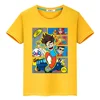 Kawaii Merch A4 Print 100% Cotton T-shirt boys Tops y2k one piece pride tshirt Влад Бумага А4 anime Tees Short kids clothes girl 1