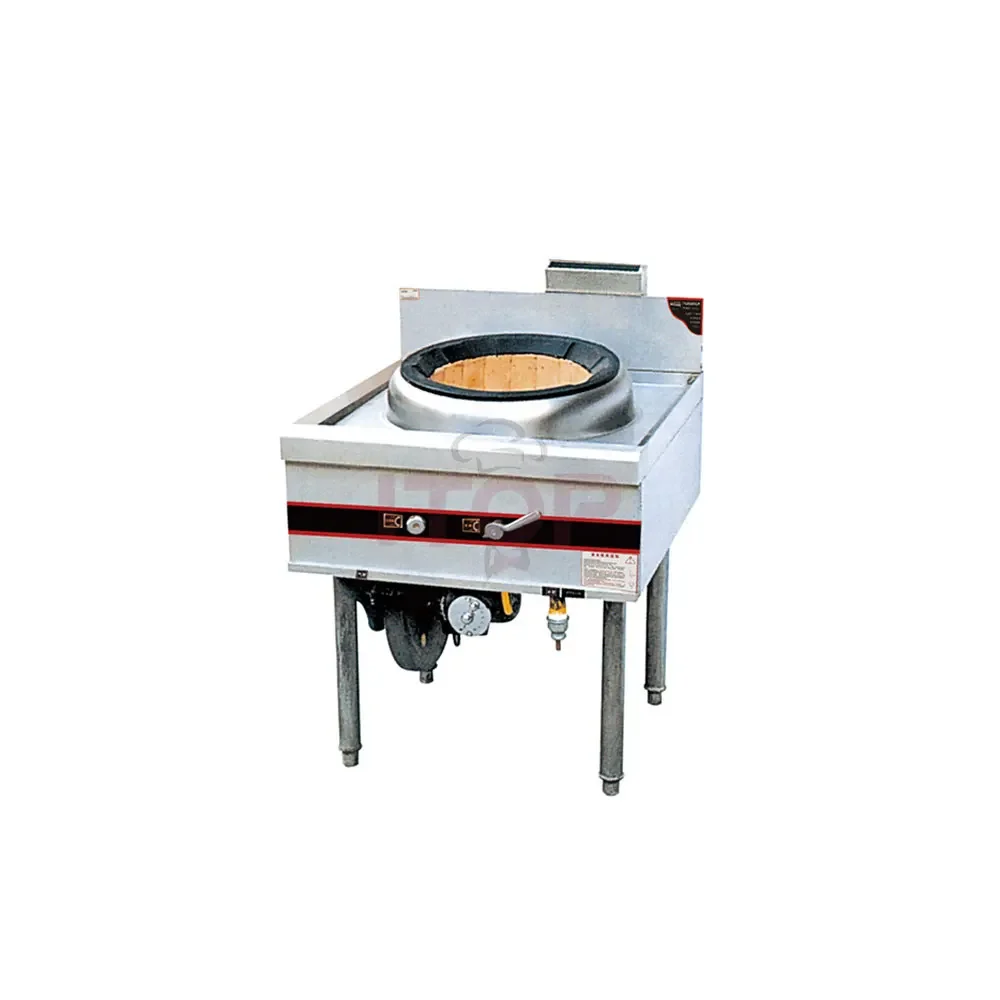 Cantonese Style Gas Wok Single Burner And Warmer Single Fried Temperature Stove Cast Iron Gas Stove Wok Burner