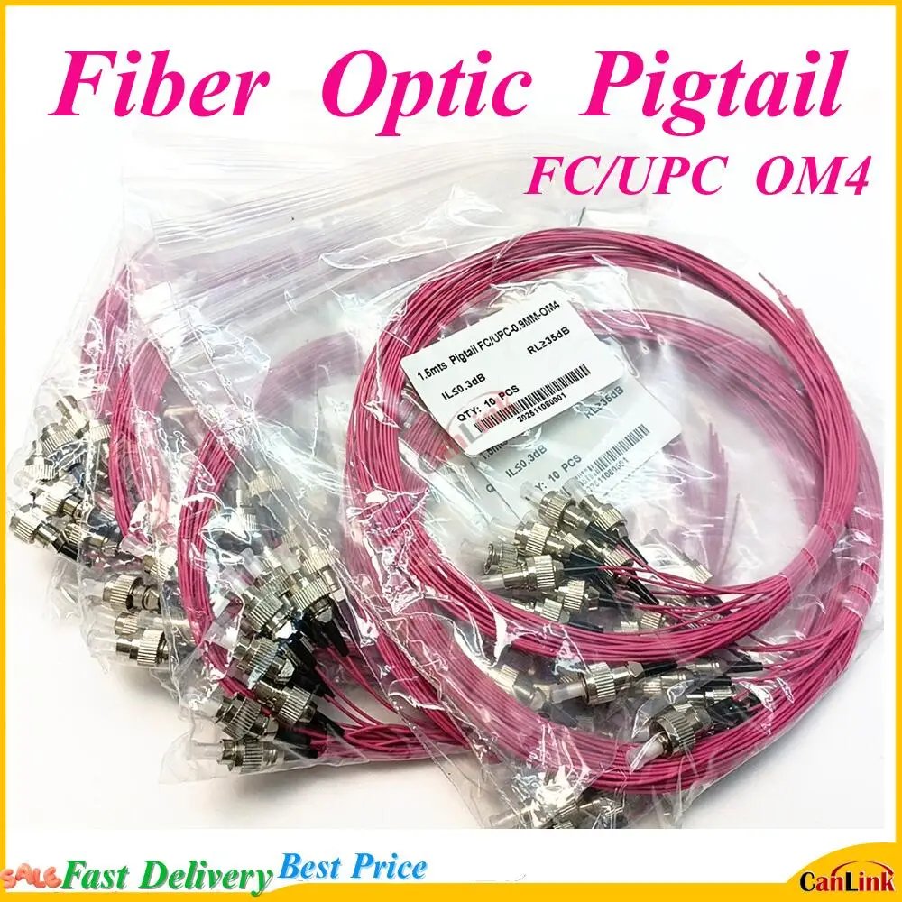 30pcs Optical Fiber Pigtail FC/LC/SC UPC Connector 1.5 Meter Multi Mode ...