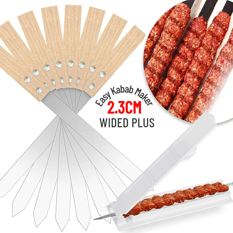 Kabab Koobideh Skewers Kabob Maker Machine Stainless Steel Grilling BBQ Skewer for Barbecue Newbie Turkish Kebab barbecue skewers bbq grilling accessories kebab maker
