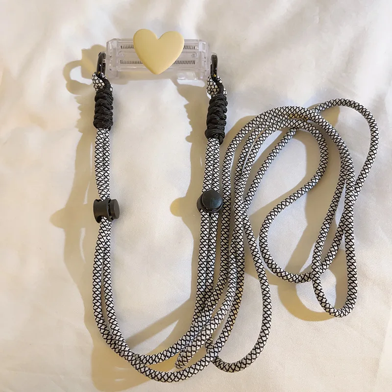 Adjustable Mobile Phone Lanyard with Back Clip and Long Rope