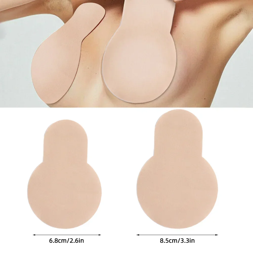 Silicone Breast Patch 10Pcs Push Up Bras Self Adhesive Silicone Strapless Invisible Bra Women Reusable Sticky Breast Lift Bra Pads Petal Nipple Covers