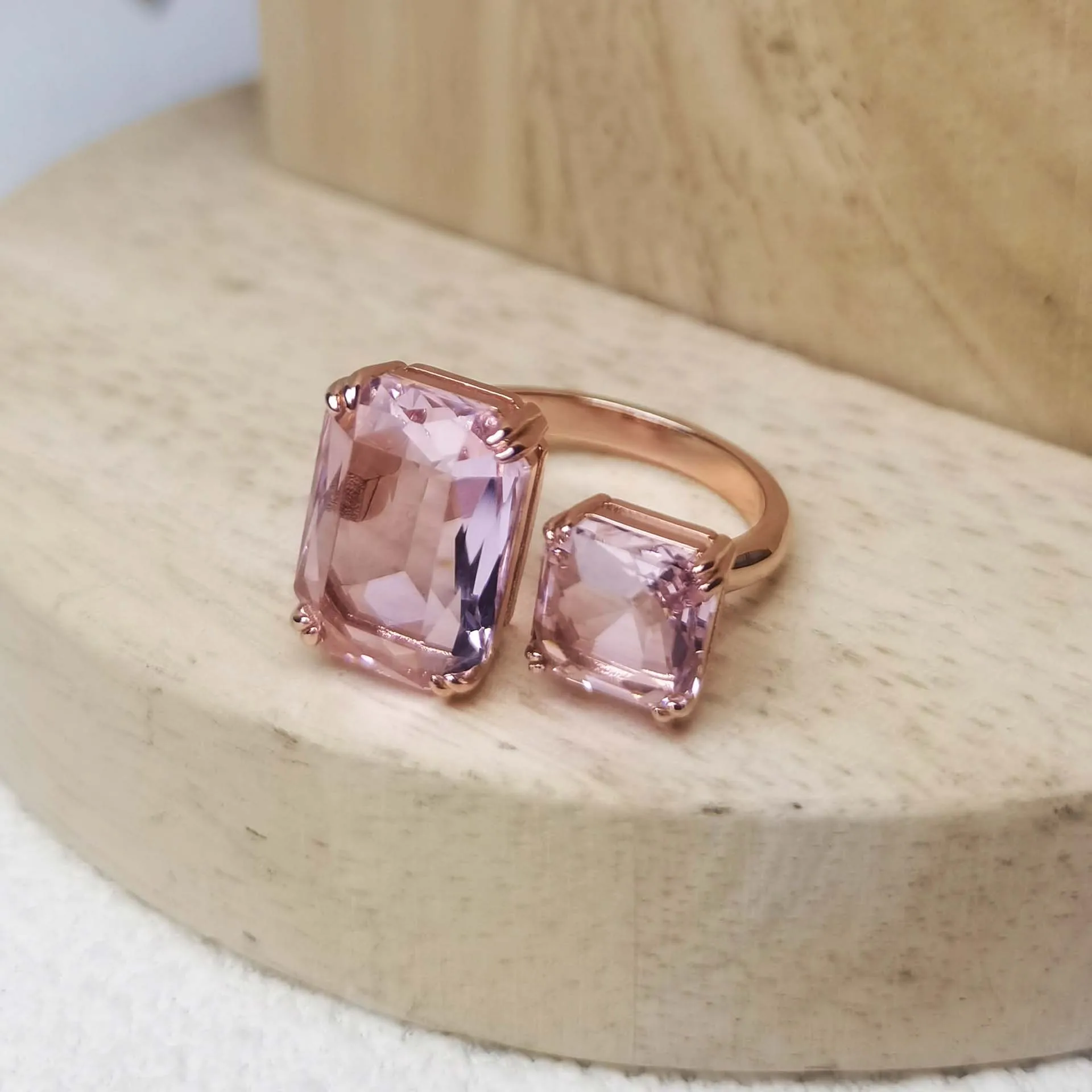 원래 S 자형 성격 귀걸이 여성 쥬얼리 세트 유행 스퀘어 컷 크리스탈 스테인레스 스틸 목걸이 팔찌 반지