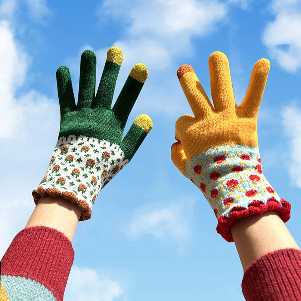 

Unisex Cycling Gloves Full Finger Touch Screen Bicycle Bike Gym Training Gloves Summer Outdoor Fishing Couples Knitted Gloves