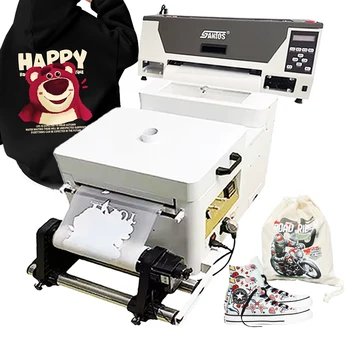 Stampante Dtf singola Xp600 all'ingrosso in fabbrica Macchina da stampa per magliette da 30 cm Stampante Dtf a getto d'inchiostro economica A3