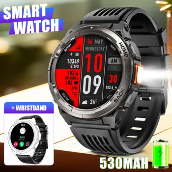 LaNikar 2024 Smart Watch KE5 3ATM Waterproof Original Design Sports Watch With CompassAnd Altitude Barometer LED Flashlight Call