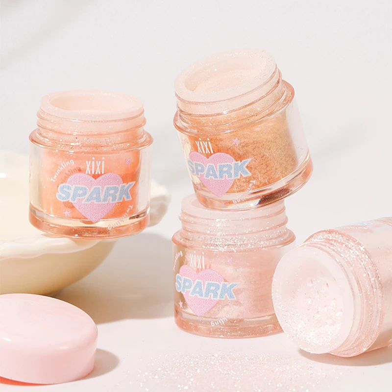 Makeup Highlighter Pearl Shiny Clear Sparkling High-gloss Powder Natural Brighten Shimmer Lying Silkworm Glowing Women Cosmetic 4