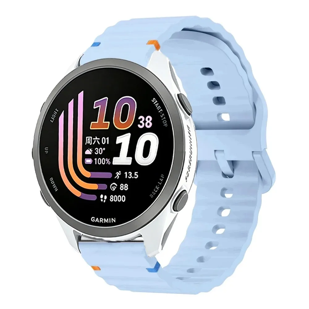 Silicone Strap for Garmin Smartwatches - Various Sizes and Colors Available