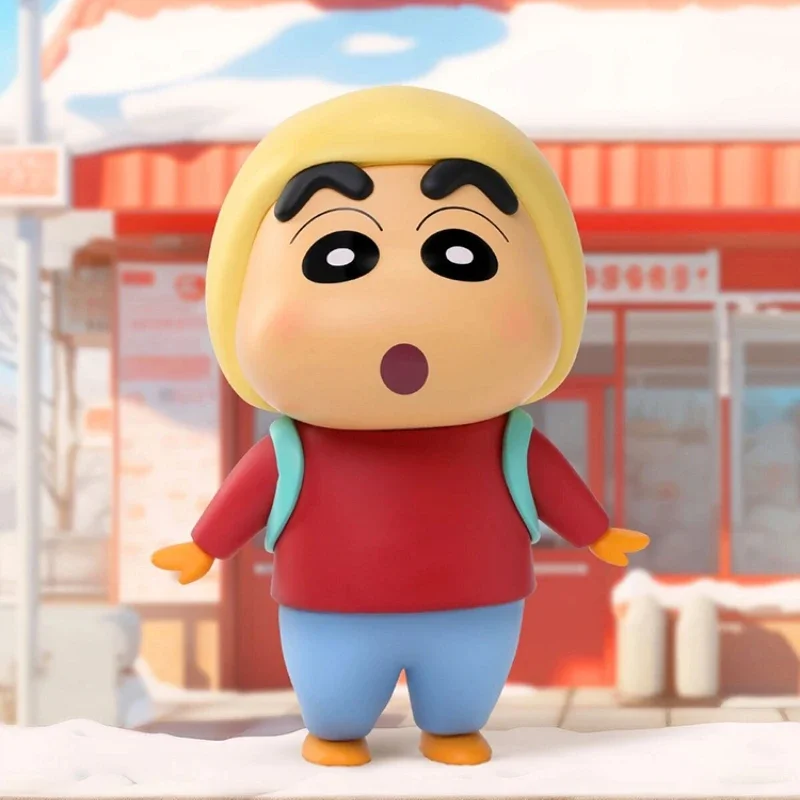 

2024 New Crayon Shin-Chan Funny Cos Limited Edition Shopping Xiao Xin Fashion Play Anime Figure Model Decoration Birthday Gift