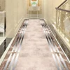 Luxury Gold Hall Corridor Carpet Non-slip Washable Runner Carpets Stairway Hallway Stairs Home Decor Rug Customizable Aisle Rug 3