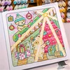 1pc Sweetheart Cute Animal Coloring Book, Stress Relief Emotional Release, Perfect Gift for Valentine'S Day, Christmas, New Year 4