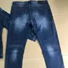 Men's Simple Slim Fit Stretch Denim Suit, Long Sleeve Jacket and Pants, Business Casual Jeans Sets, Spring Daily Wear, 2-Piece 6